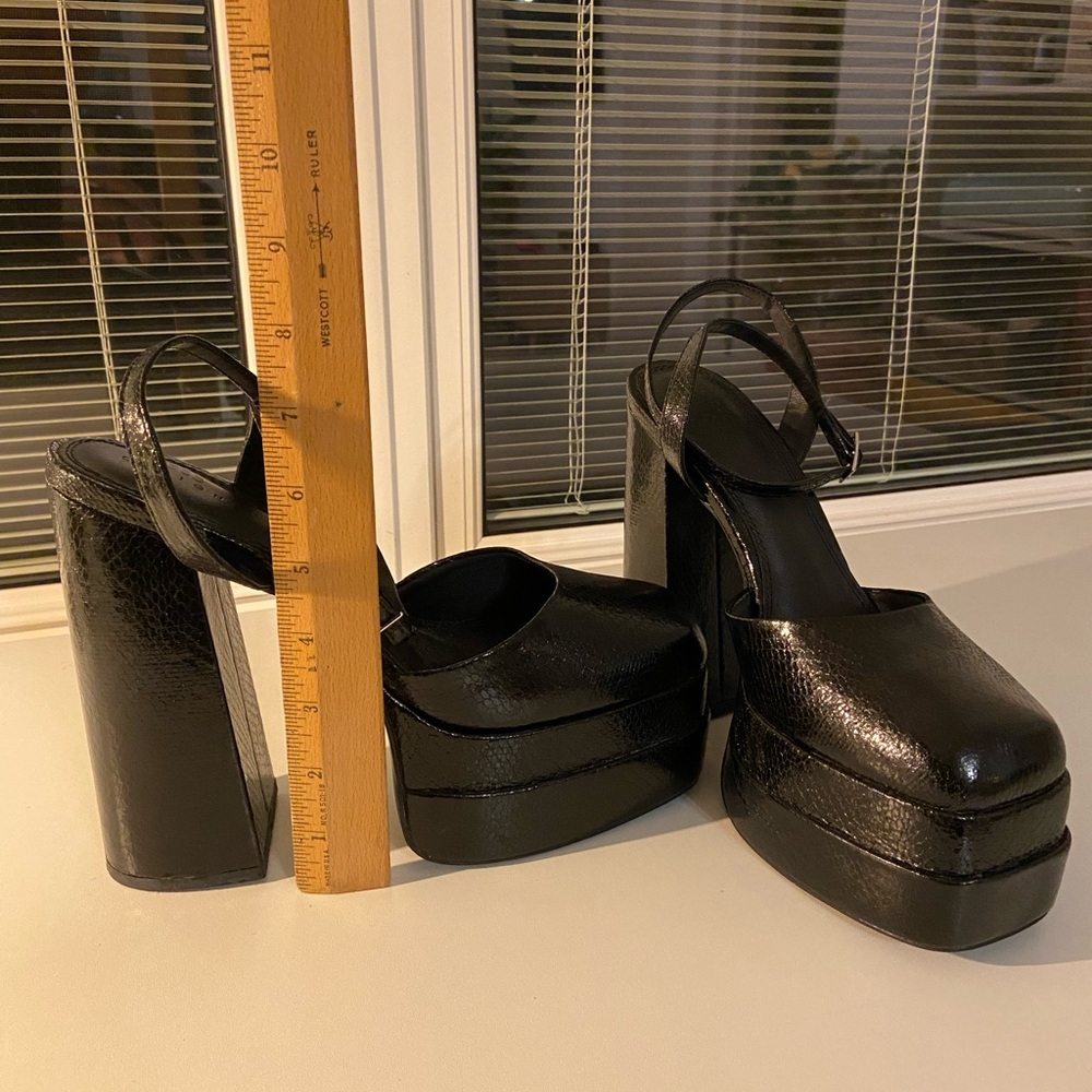 ASOS Design Black Platform Women's Shoes Heels size 10